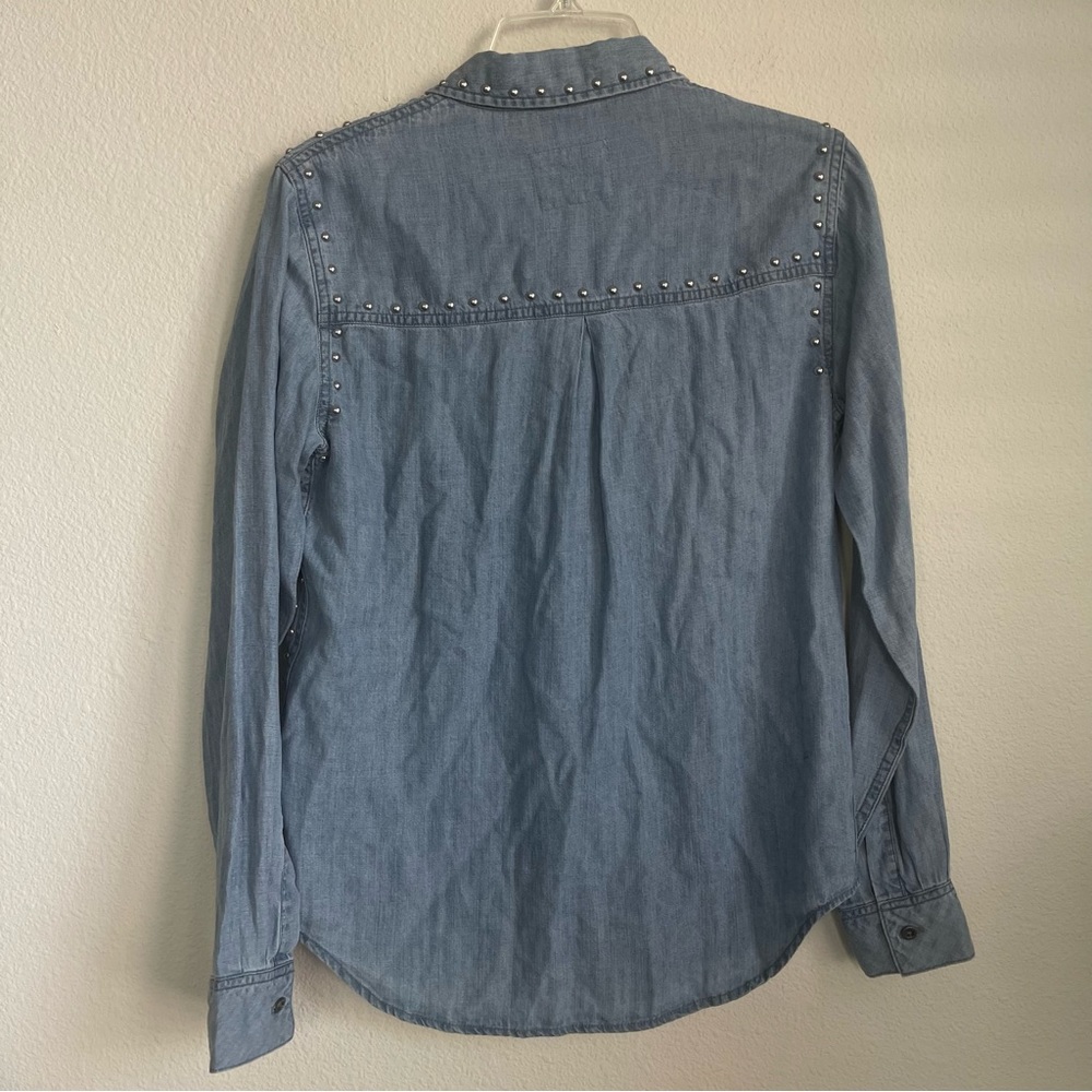 Rails Metal Studs Button Down Long Sleeve Shirt - image 6